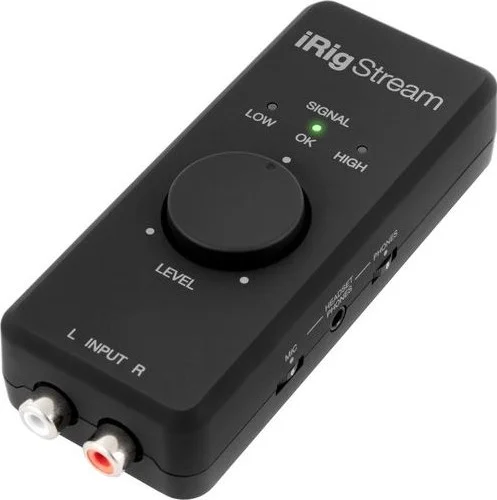 اینترفیس صوتی فوق فشرده 2x2 آی کی مالتی مدیا iRig Stream برای کامپیوتر، تلفن هوشمند و تبلت | IP-IRIG-STREAM-IN