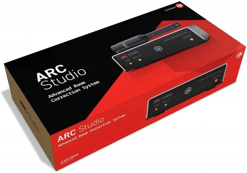 سیستم پیشرفته اصلاح آکوستیک اتاق IK Multimedia ARC Studio، همراه با نرم افزار ARC4، پردازنده سخت افزاری ARC Studio و میکروفون اندازه گیری ARC MEMS، Mac/PC VST, AU, AAX | IP-ARC-STUDIO-IN