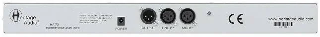 پری امپ میکروفون Heritage Audio HA-73، طراحی کلاس A، ترانسفورماتورهای Carnhill، محدوده بهره 80 دسی بل، ورودی های لاین و DI، صدای وینتج 1073، ساخت عالی، مشکی | HA-73