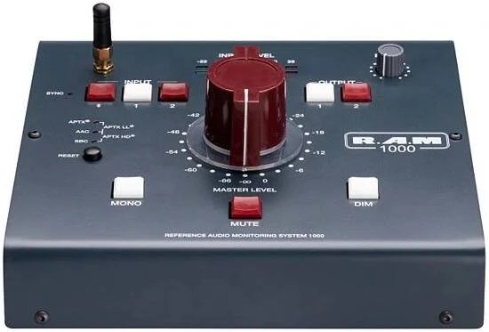 کنترلر مانیتور استریو درجه مرجع Heritage Audio RAM 1000، تضعیف کننده پله ای، ورودی/خروجی متعادل، کنترل دقیق صدا، مسیر سیگنال غیرفعال، خاکستری | RAM1000