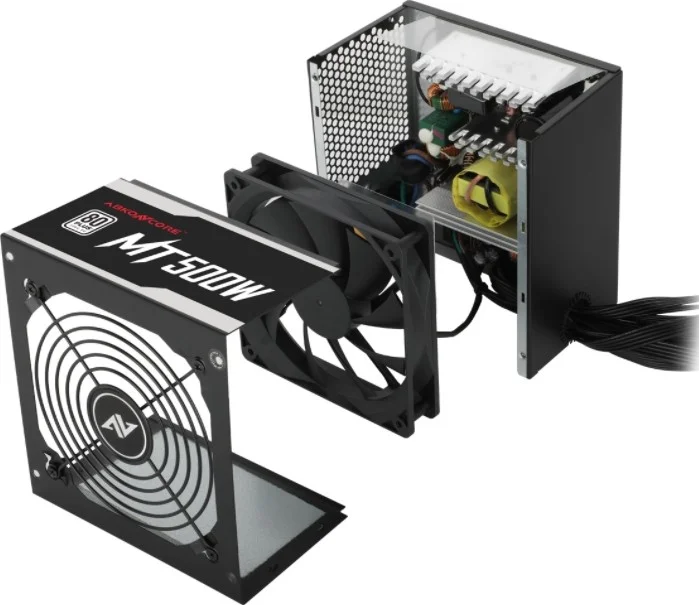 منبع تغذیه ABKONCORE Mighty MT-600W، 230V EU، 80 Plus، غیر ماژولار | PS-069