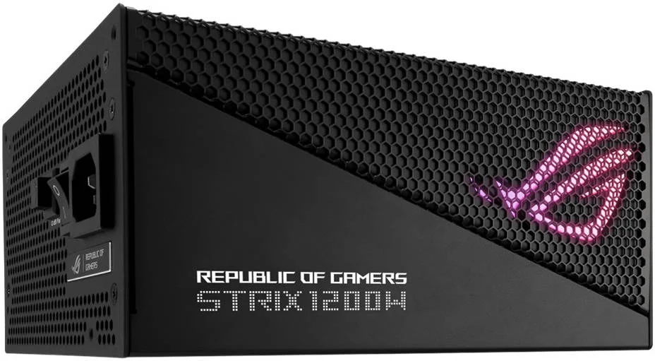 منبع تغذیه کامپیوتر 1200 وات ایسوس ROG STRIX Aura Edition، کاملا ماژولار، دارای گواهینامه 80 PLUS Gold، ATX12V، فن 135 میلیمتری Axial Tech، بلبرینگ دوگانه، بدنه آلومینیومی، Aura Sync، مشکی | 90YE00P0-B0NA00 منبع تغذیه کامپیوتر 1200 وات ایسوس ROG STRIX Aura Edition، کاملا ماژولار، دارای گواهینامه 80 PLUS Gold، ATX12V، فن 135 میلیمتری Axial Tech، بلبرینگ دوگانه، بدنه آلومینیومی، Aura Sync، مشکی | 90YE00P0-B0NA00