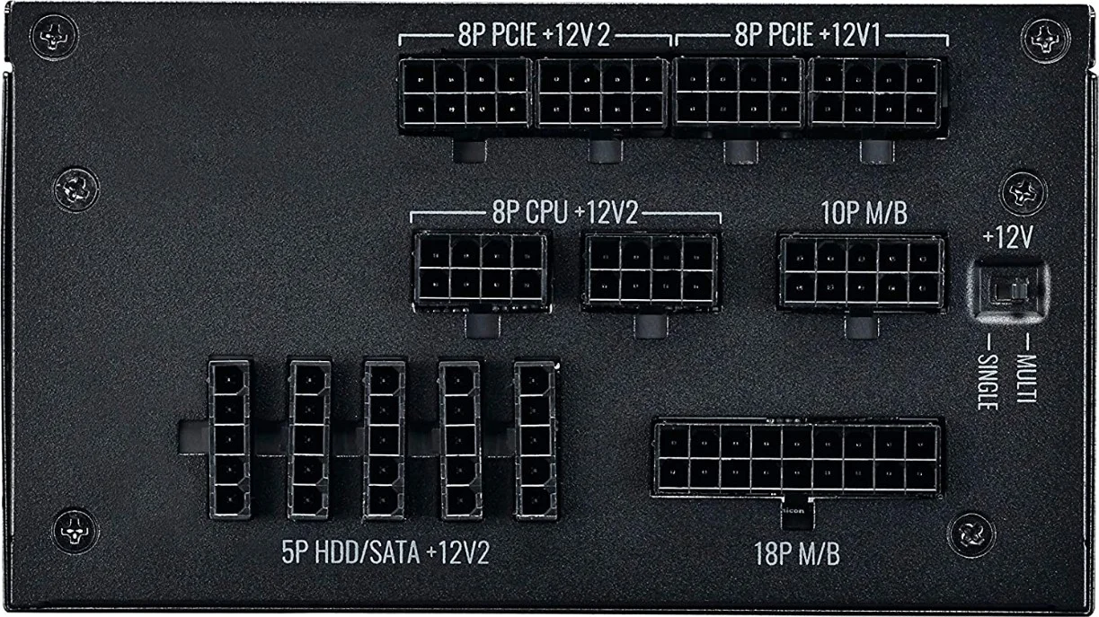 منبع تغذیه 1000 واتی کولر مستر V1000 تمام ماژولار، 80 پلاس پلاتینیوم، ATX 12V، فن 135 میلی متری، 50-60 هرتز | MPZ-A001-AFBAPV-UK منبع تغذیه 1000 واتی کولر مستر V1000 تمام ماژولار، 80 پلاس پلاتینیوم، ATX 12V، فن 135 میلی متری، 50-60 هرتز | MPZ-A001-AFBAPV-UK