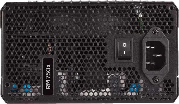 منبع تغذیه کامپیوتر کرسیر سری RMx مدل RM750x با توان 750 وات و گواهینامه 80 PLUS Gold و کابل کشی کاملاً ماژولار