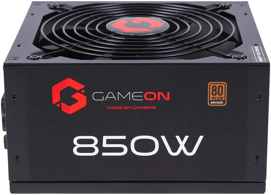 منبع تغذیه گیمینگ 850 واتی GAMEON - SPY2 ATX 80 PLUS BRONZE، کاملاً ماژولار، طراحی PCB دوبل، مصرف برق پایین، فرآیند ساخت SMD، محافظت کامل، مشکی | GO-SPYATX850W-B