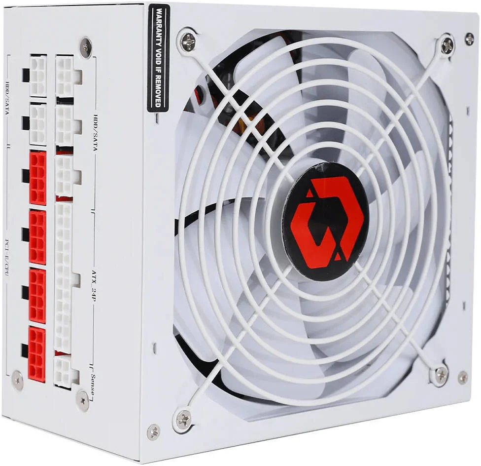 منبع تغذیه گیمینگ 850 وات GAMEON - SPY2 ATX 80 PLUS BRONZE، کاملاً ماژولار، طراحی PCB دوبل، مصرف برق پایین، فرآیند ساخت SMD، محافظت کامل، سفید | GO-SPYATX850W-W