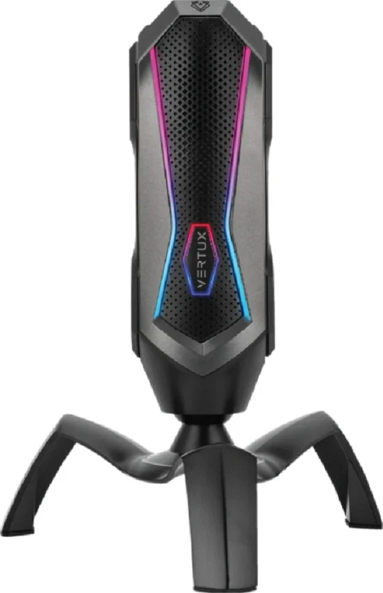 میکروفون گیمینگ کاردیوئید Vertux Marshal Sci-Fi، ورودی USB-C، حساسیت -45±3dB، حالت RGB LED، پاسخ فرکانسی 20Hz-20kHz، طول کابل 1.7 متر، مشکی | Marshal میکروفون گیمینگ کاردیوئید Vertux Marshal Sci-Fi، ورودی USB-C، حساسیت -45±3dB، حالت RGB LED، پاسخ فرکانسی 20Hz-20kHz، طول کابل 1.7 متر، مشکی | Marshal