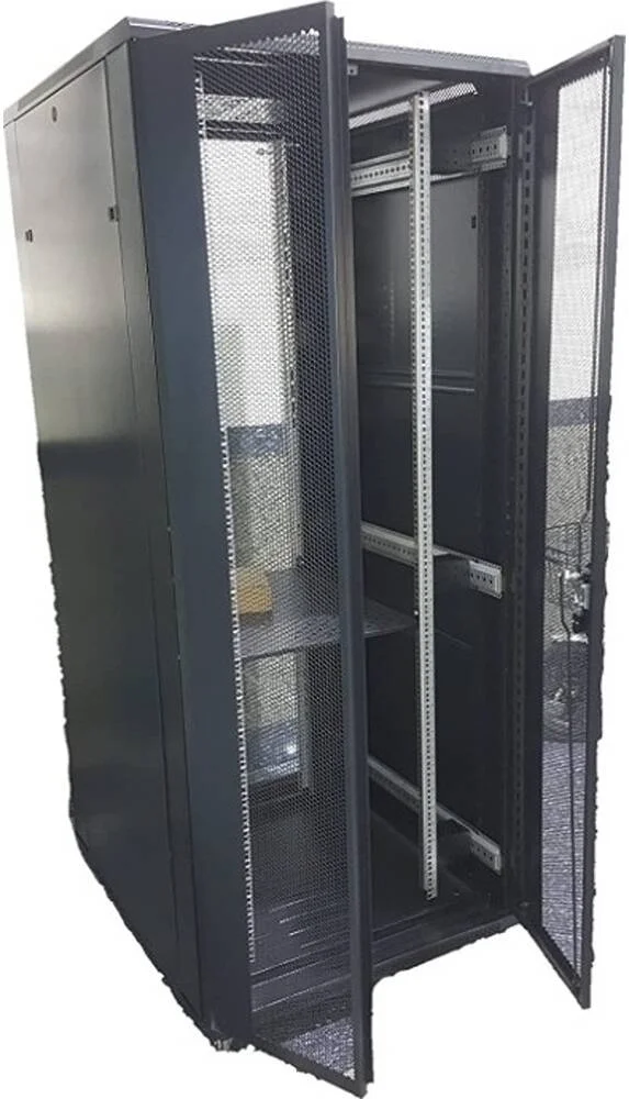 رک مونت سرور Aico 42U، دارای 1 طبقه / 4 فن، درب شیشه ای مقاوم، چرخ های سنگین، ابعاد 800mm (عرض) x 800mm (عمق) x 2000 (ارتفاع)، مشکی | AIF800 رک مونت سرور Aico 42U، دارای 1 طبقه / 4 فن، درب شیشه ای مقاوم، چرخ های سنگین، ابعاد 800mm (عرض) x 800mm (عمق) x 2000 (ارتفاع)، مشکی | AIF800