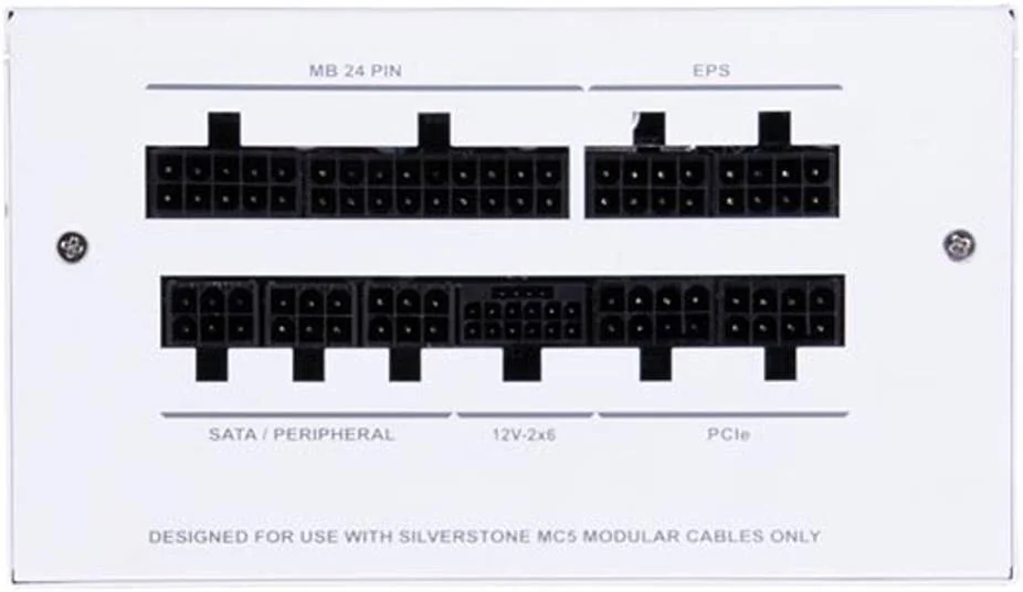 منبع تغذیه کاملاً ماژولار سیلوراستون DA850R، دارای گواهینامه 80 PLUS Gold، توان 850 وات، ATX 3.0 و PCIe 5.0، PFC فعال، فن 120 میلیمتری بیصدا، محافظتهای پیشرفته، کانکتور 12V-2x6 PCIe، سفید | SST-DA850R-GMA-WWW منبع تغذیه کاملاً ماژولار سیلوراستون DA850R، دارای گواهینامه 80 PLUS Gold، توان 850 وات، ATX 3.0 و PCIe 5.0، PFC فعال، فن 120 میلیمتری بیصدا، محافظتهای پیشرفته، کانکتور 12V-2x6 PCIe، سفید | SST-DA850R-GMA-WWW