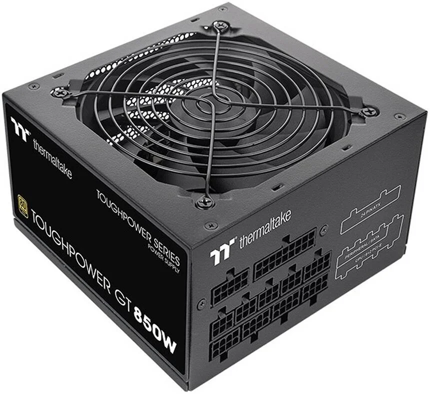 منبع تغذیه کامپیوتر ترمالتیک Toughpower GT 850W کاملاً ماژولار، بازدهی 80 PLUS Gold، PFC فعال، فن بلبرینگ هیدرولیک 120 میلیمتری، PCIe Gen 5.1، آماده ATX 3.1، مشکی | PS-TPT-0850FNFAGK-3 منبع تغذیه کامپیوتر ترمالتیک Toughpower GT 850W کاملاً ماژولار، بازدهی 80 PLUS Gold، PFC فعال، فن بلبرینگ هیدرولیک 120 میلیمتری، PCIe Gen 5.1، آماده ATX 3.1، مشکی | PS-TPT-0850FNFAGK-3