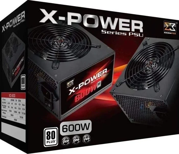 منبع تغذیه 600 واتی Xigmatek EN40711 X-POWER X-Caliber 600 80Plus | EN40711