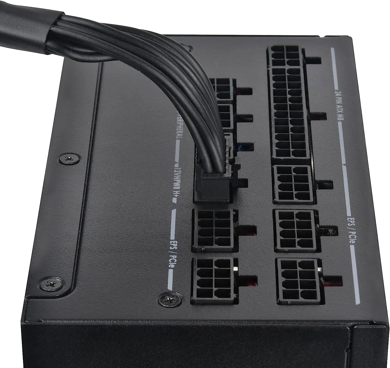 منبع تغذیه ۱۰۰۰ وات سیلوراستون DA1000R کاملاً ماژولار ATX، دارای گواهینامه Cybenetics Gold، کانکتور PCIe Gen5 12VHPWR، فن ۱۳۵ میلی‌متری FDB بی‌صدا، PFC فعال، مشکی | SST-DA1000R-GM