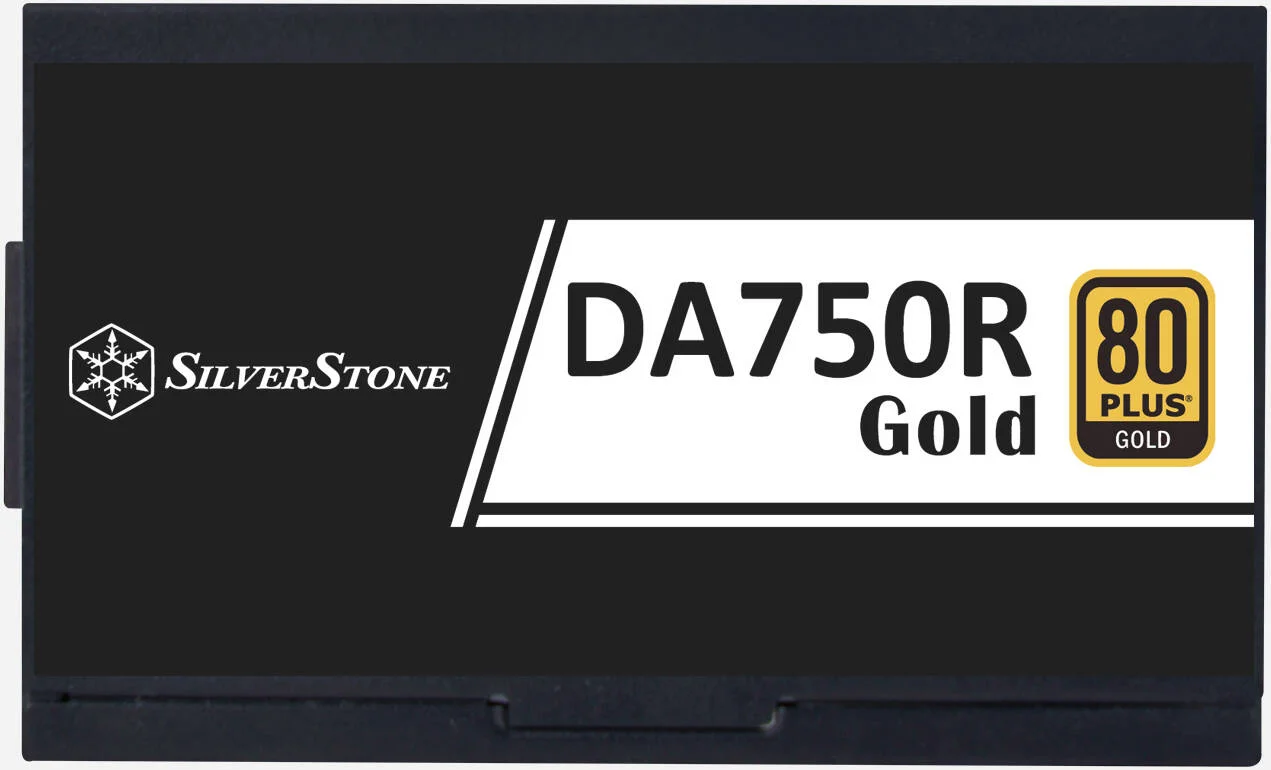 منبع تغذیه 750 وات کاملا ماژولار SilverStone DA750R Gold، دارای گواهینامه 80 PLUS Gold، ATX 3.0 و PCIe 5.0، PFC فعال، فن 120 میلی متری FDB بی صدا، خازن های ژاپنی، مشکی | SST-DA750R-GMA