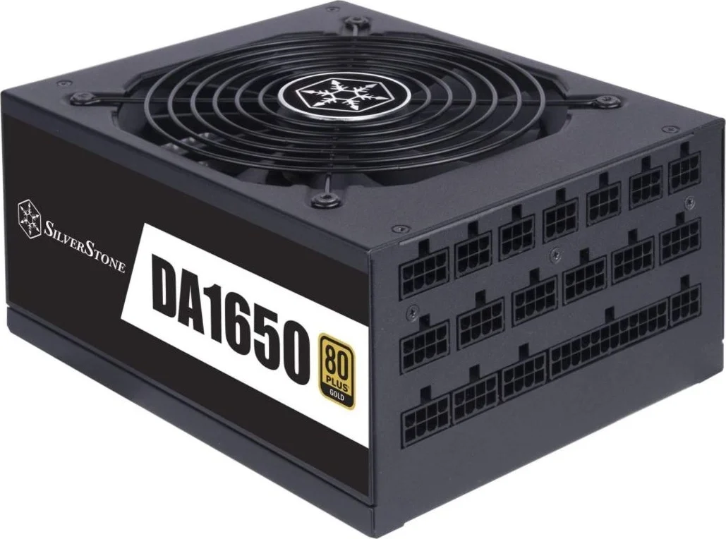 منبع تغذیه 1650 واتی SilverStone DA1650 Gold، دارای گواهینامه 80 PLUS Gold، کاملاً ماژولار، ATX | SST-DA1650-G