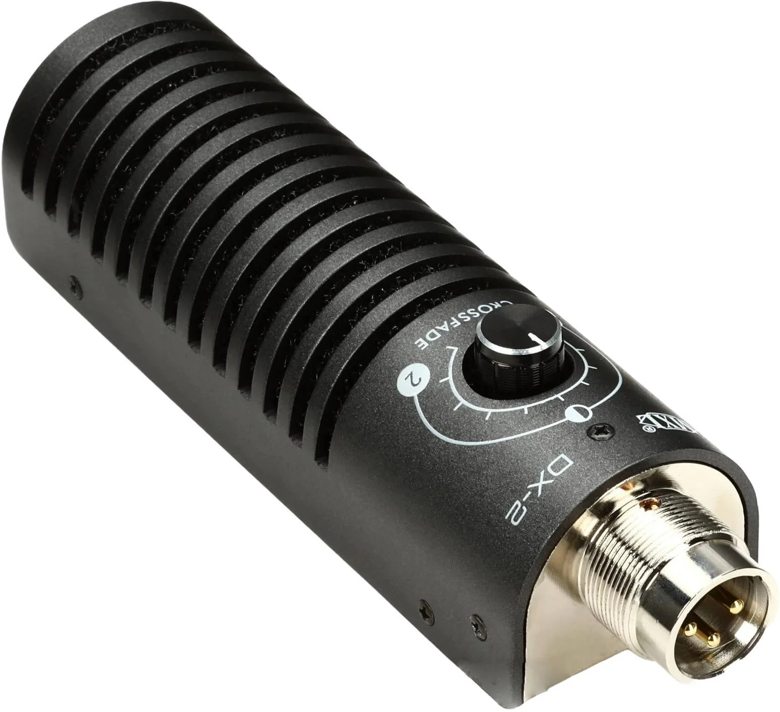 میکروفون دینامیک متغیر دو کپسولی MXL، دکمه کراس فید ثبت شده، طراحی صفحه تخت، تحمل SPL بالا، الگوهای قطبی سوپر کاردیوئید و کاردیوئید، مشکی | DX-2