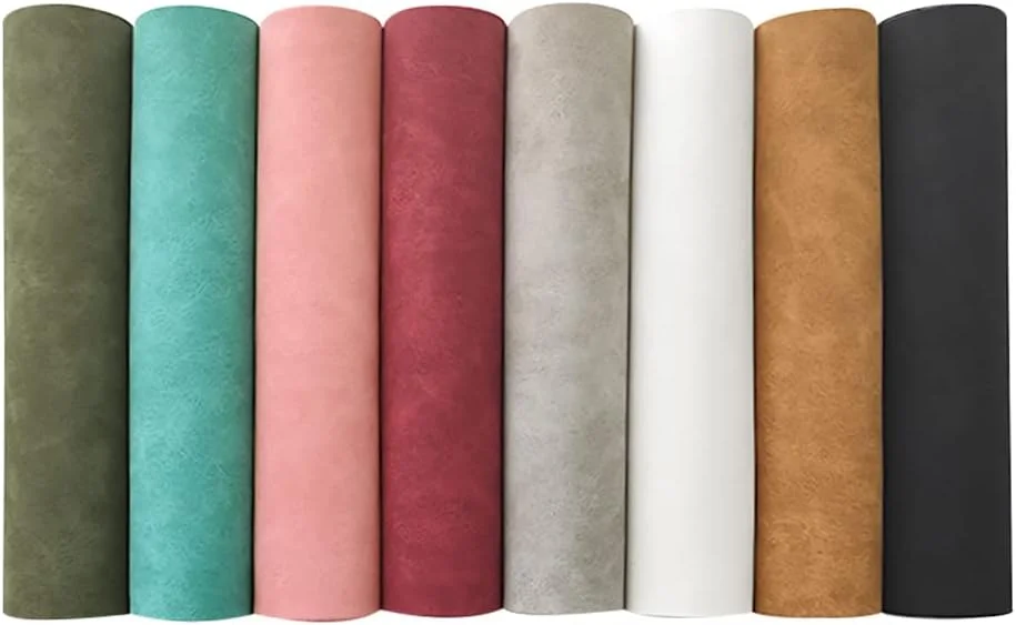 پارچه چرم مصنوعی جیرنما رنگی XHT، نرم و لطیف مناسب پروژههای صنایع دستی (21cmx30cm) - 8 تکه پارچه چرم مصنوعی جیرنما رنگی XHT، نرم و لطیف مناسب پروژههای صنایع دستی (21cmx30cm) - 8 تکه