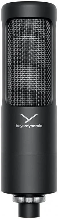 میکروفون کاندنسر سایز 34 میلی متری Beyerdynamic M 90 PRO X با لرزه گیر و پاپ فیلتر، XLR کم نویز (کاردیوید)، مشکی | 718211