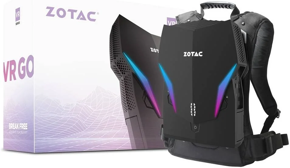 کامپیوتر کوله پشتی واقعیت مجازی Zotac VR GO 4.0 A2000، پردازنده Intel Core i7-11800H، رم 16 گیگابایتی، SSD 512 گیگابایتی، گرافیک RTX A2000 8 گیگابایتی، پشتیبانی پد دار، مواد پوشیدنی ضد عرق، Win11Pro، مشکی | ZBOX-VR7N2000