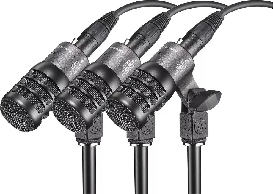 میکروفون ساز دینامیک هایپرکاردیوید Audio-Technica ATM230 (3PCS) - مشکی | ATM230PK