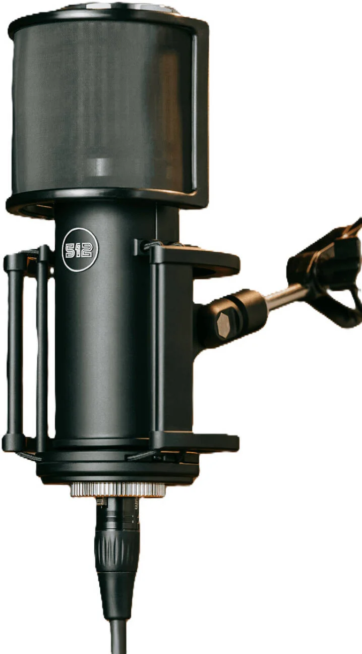 میکروفون کاندنسر دیافراگم بزرگ 512 Audio Skylight XLR، تنظیم شده برای صدا و آواز، برای وضوح و غنای فوق العاده | 512-SLT Skylight