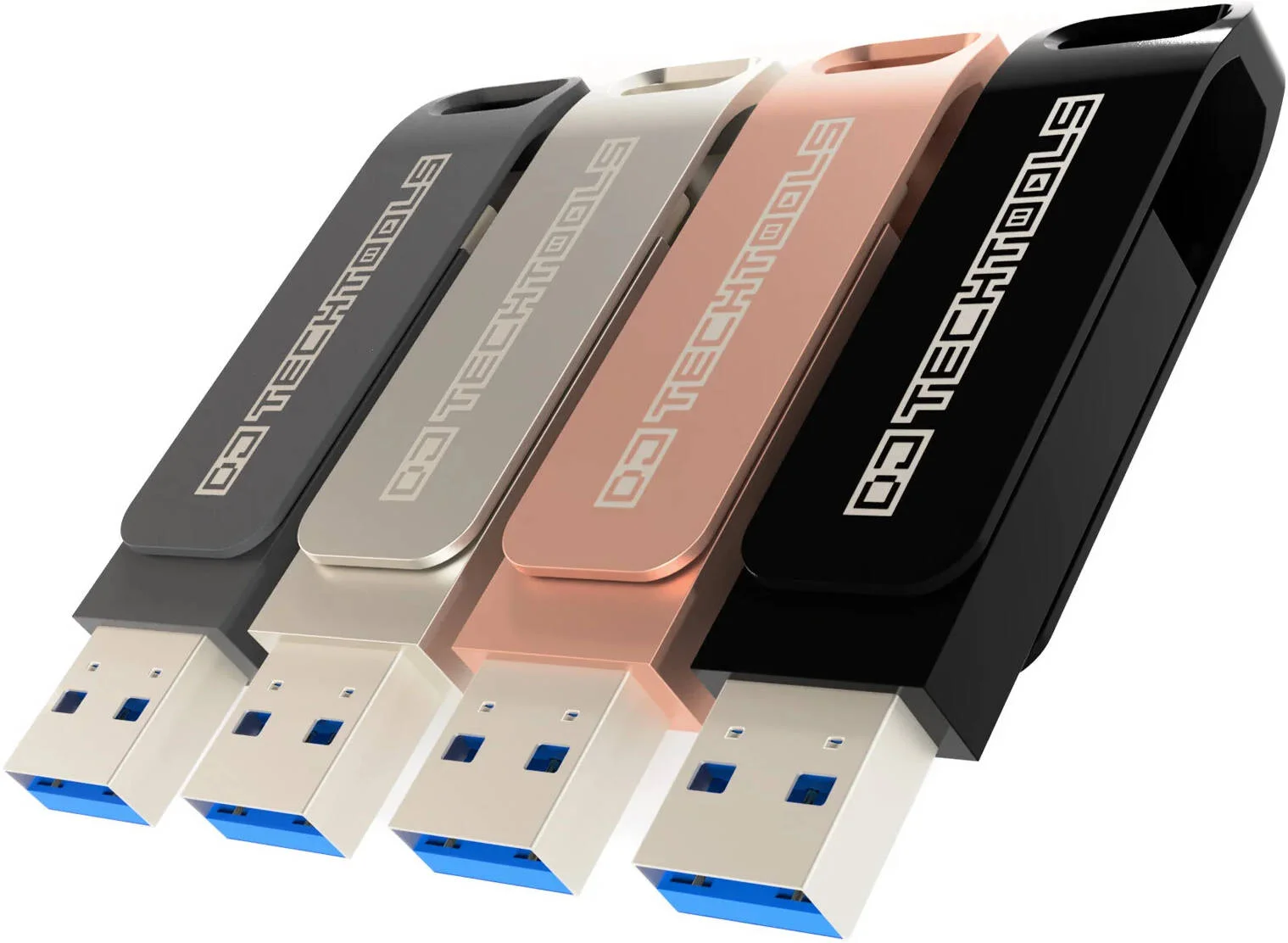 فلش مموری USB Chroma از DJ TechTools، ظرفیت 128 گیگابایت، دارای دو پورت پرسرعت USB Type-A و USB 3.2 Type-C، سرعت همگام سازی 113.33 مگابایت بر ثانیه، سرعت انتقال فوق العاده سریع، خاکستری فضایی | 850007367930