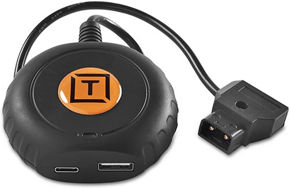 آداپتور Tether Tools ONsite D-Tap به USB-C PD، توان 108 وات، سازگار با هواپیما/TSA، آداپتور خودرو D-Tap و ONsite، مشکی | SDAC14