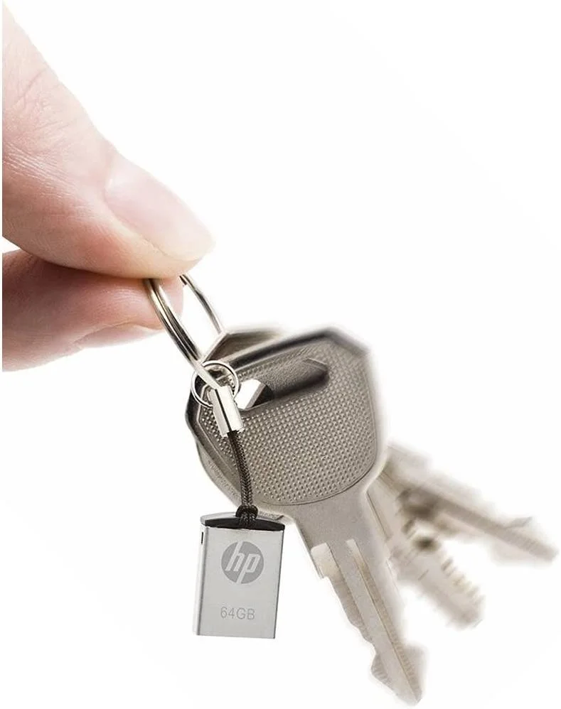 فلش مموری USB 2.0 اچ پی V222W با ظرفیت 64 گیگابایت، طراحی شیک و باریک، دارای جاکلیدی، سرعت نوشتن 4 مگابایت بر ثانیه و سرعت خواندن 14 مگابایت بر ثانیه، مناسب برای الترابوک ها و نوت بوک های باریک، نقره ای | HPFD222W64-BX فلش مموری USB 2.0 اچ پی V222W با ظرفیت 64 گیگابایت، طراحی شیک و باریک، دارای جاکلیدی، سرعت نوشتن 4 مگابایت بر ثانیه و سرعت خواندن 14 مگابایت بر ثانیه، مناسب برای الترابوک ها و نوت بوک های باریک، نقره ای | HPFD222W64-BX