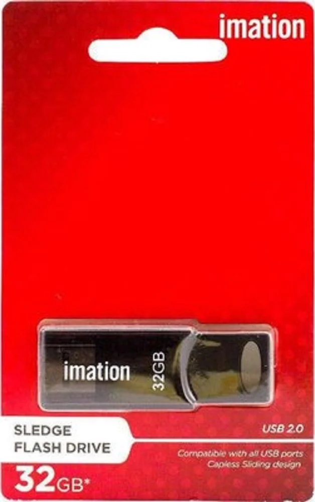 فلش مموری ایمیشن 32 گیگابایت مدل Sledge، USB 2.0، مشکی | TWCA0115