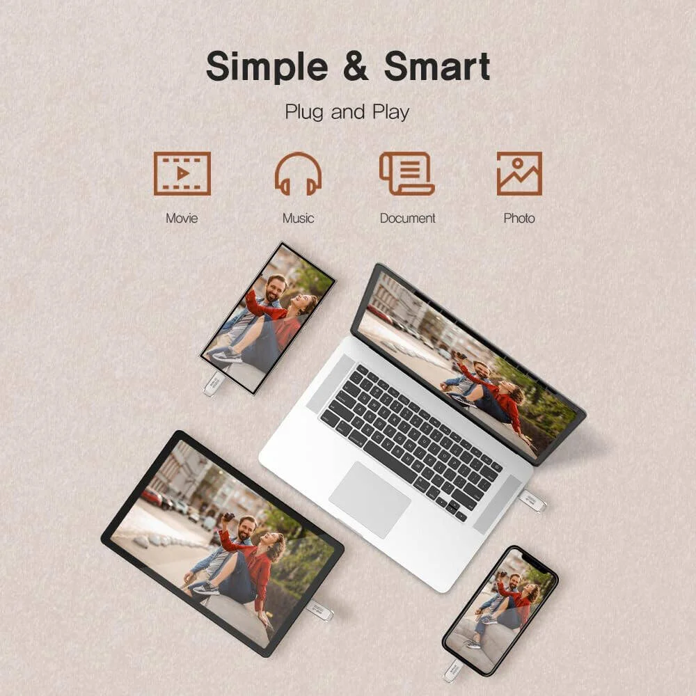 فلش درایو USB 3.2 Gen1 Z1 OTG ایمیشن، سرعت خواندن 100 مگابایت بر ثانیه، رابط دوگانه USB C و USB A، ظرفیت 64 گیگابایت، نیکل مرواریدی | Z1 فلش درایو USB 3.2 Gen1 Z1 OTG ایمیشن، سرعت خواندن 100 مگابایت بر ثانیه، رابط دوگانه USB C و USB A، ظرفیت 64 گیگابایت، نیکل مرواریدی | Z1