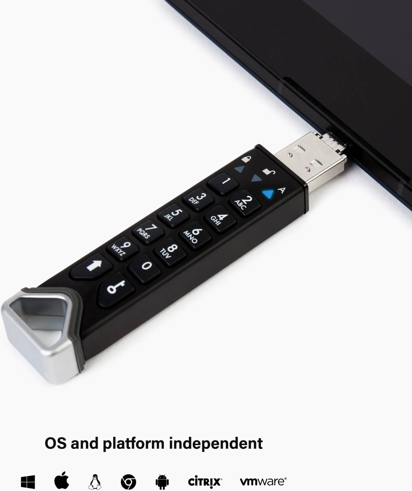 فلش مموری رمزگذاری شده iStorage datAshur PRO2 USB 3.2، ظرفیت 128 گیگابایت، رمزگذاری سخت افزاری AES-XTS 256 بیتی، احراز هویت PIN، دارای گواهی FIPS 140-2 Level 3، ضد آب IP68 | datAshur-PRO2-128 فلش مموری رمزگذاری شده iStorage datAshur PRO2 USB 3.2، ظرفیت 128 گیگابایت، رمزگذاری سخت افزاری AES-XTS 256 بیتی، احراز هویت PIN، دارای گواهی FIPS 140-2 Level 3، ضد آب IP68 | datAshur-PRO2-128