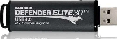 فلش درایو امنیتی رمزگذاری شده Kanguru Elite30 با ظرفیت 32 گیگابایت، دارای آنتی ویروس داخلی، رمزگذاری AES 256 بیتی درجه نظامی، محافظت از داده ها با مدیریت رمز عبور | KDFE30-32G