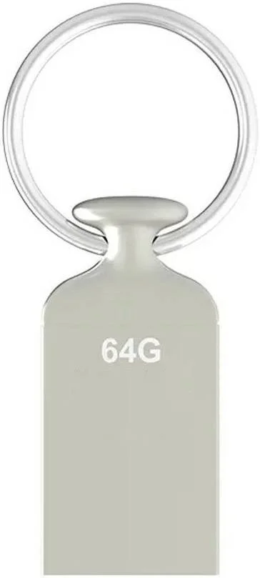 فلش مموری USB لکسار JumpDrive M22، دارای سوراخ جاکلیدی، ظرفیت 64 گیگابایت، نسخه USB 2.0، طراحی جمع و جور، سازگار با PC و Mac، بدنه فلزی، نقره ای | LJDM022064G-BNJNG