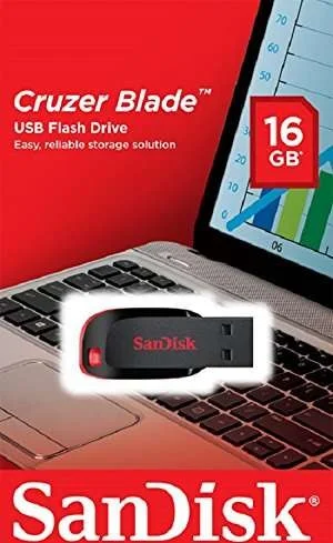 فلش مموری USB سن‌دیسک کروزر بلید 16 گیگابایت | SDCZ50-016G-B35