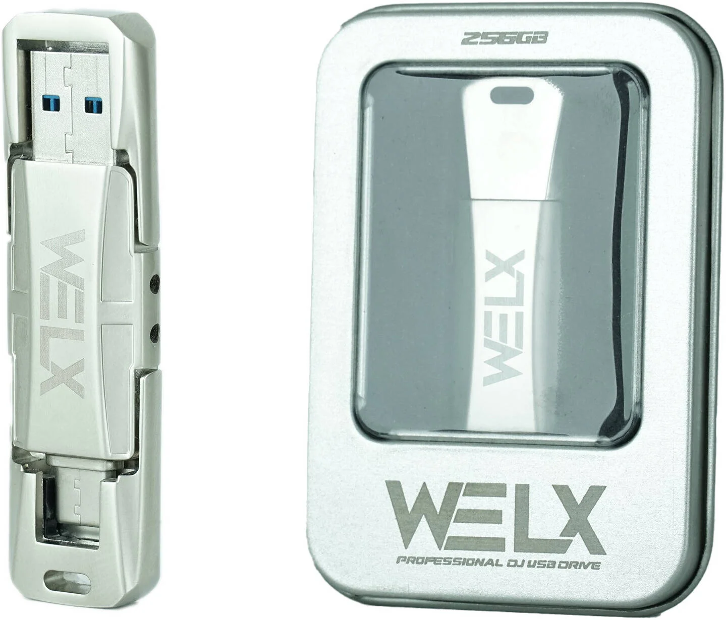 حافظه فلش بسیار سریع Welx 3.2 USB، ظرفیت 1 ترابایت، همگام سازی سریع، دو رابط (USB-C + USB-A)، سرعت خواندن و نوشتن 400 مگابایت بر ثانیه، خاکستری | WELX-UF1TB حافظه فلش بسیار سریع Welx 3.2 USB، ظرفیت 1 ترابایت، همگام سازی سریع، دو رابط (USB-C + USB-A)، سرعت خواندن و نوشتن 400 مگابایت بر ثانیه، خاکستری | WELX-UF1TB