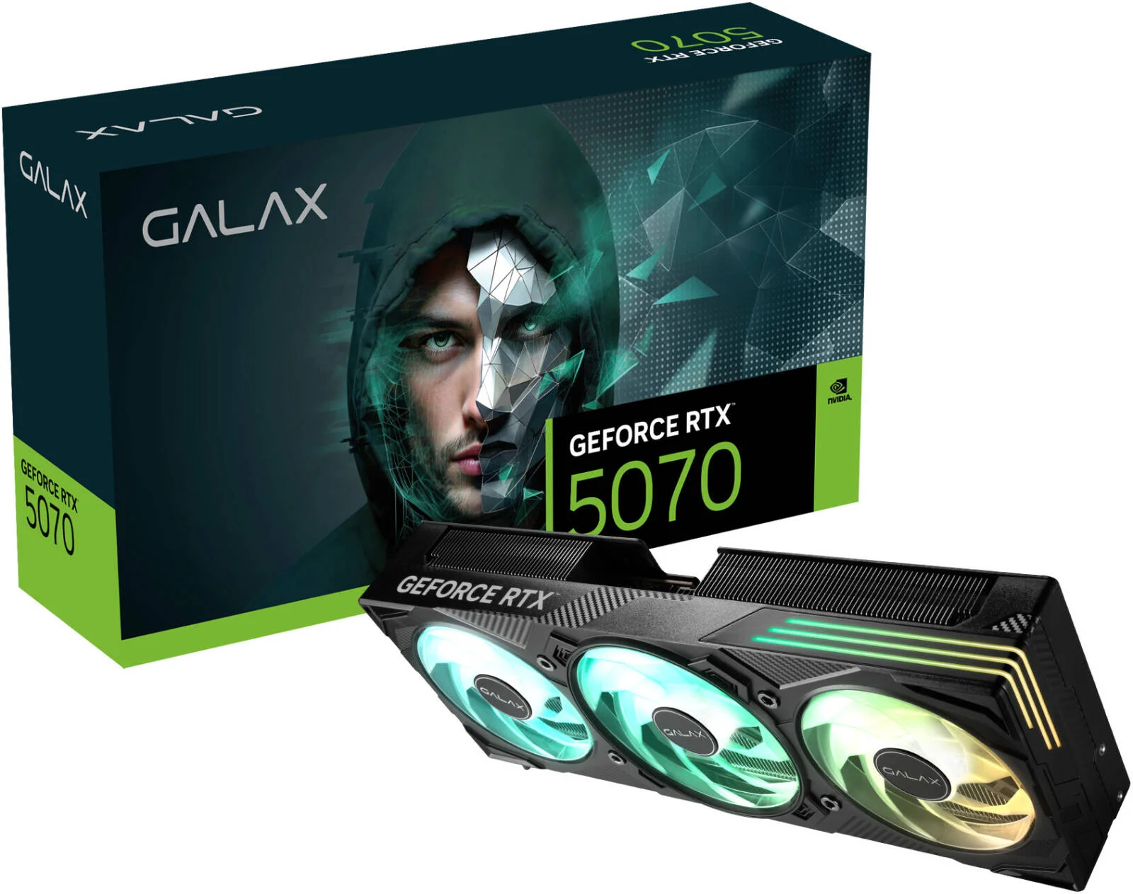 کارت گرافیک GALAX GeForce RTX 5070 EX Gamer، حافظه 12 گیگابایتی GDDR7 192 بیتی، فرکانس بوست 2557 مگاهرتز، سرعت حافظه 28 گیگابیت بر ثانیه، 6144 هسته CUDA، PCI-Express 5.0 | 57NON7MDBUEX