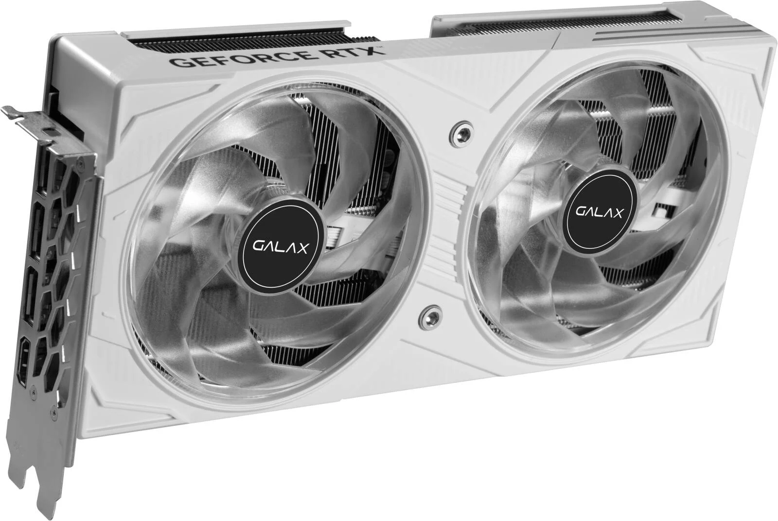 کارت گرافیک Galax GeForce RTX 5060 EX، حافظه 8 گیگابایتی GDDR7 128 بیتی، فرکانس افزایشی 2535 مگاهرتز، سرعت حافظه 28 گیگابیت بر ثانیه، 3840 هسته CUDA، PCI-Express 4.0، سفید | 56NSN8MDDBBS