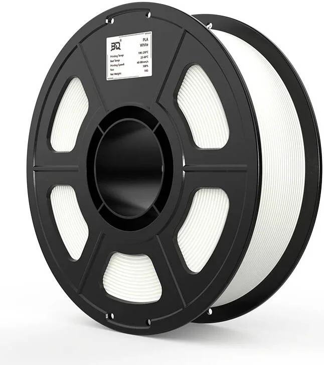فیلامنت PLA بی کیو، بدون گرفتگی، انقباض بسیار کم، غیر جاذب رطوبت، زیست تخریب پذیر، قطر 1.75 میلی متر، رول 1 کیلوگرمی، سفید | 1080000043