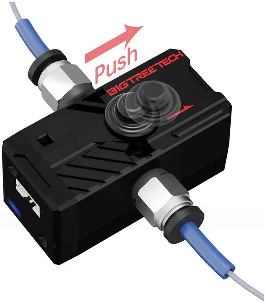 حسگر هوشمند فیلامنت BIGTREETECH مدل V2.0، تشخیص مسدود شدن نازل، اتمام فیلامنت، گره خوردن فیلامنت، مشکل اکسترودر، سازگاری گسترده، اهرم تغذیه، چراغ وضعیت، تغذیه دو طرفه | SFS-V2.0