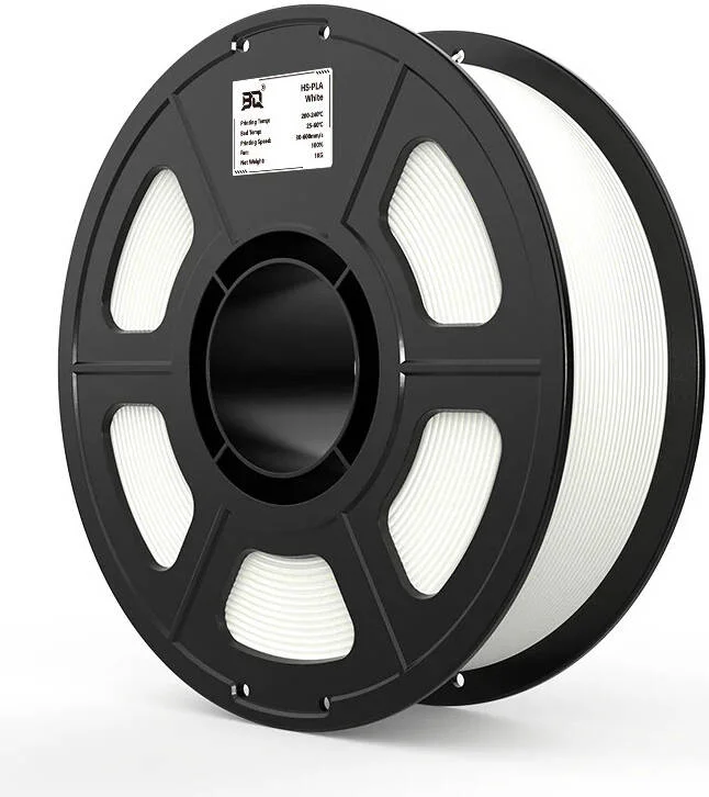 فیلامنت PLA HS برند BIQU، چاپ با سرعت 600mm/s، استحکام و سفتی برتر، عملکرد خنک کننده عالی، تجزیه پذیر، رول 1 کیلوگرمی، قطر 1.75 میلی متر، سفید | 1080000040