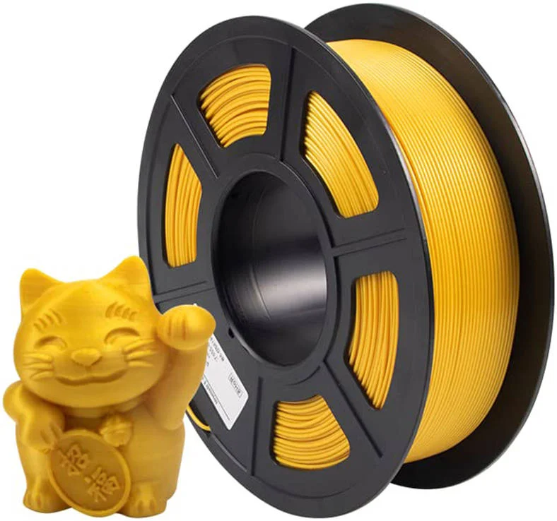 فیلامنت پرینتر سه بعدی PLA آی‌سان‌میت، قطر 1.75 میلی‌متر، OEM و ODM، سرعت چاپ 40-80 میلی‌متر بر ثانیه، دقت ابعادی +/- 0.03 میلی‌متر، 1 کیلوگرم، طلایی | PLA-طلایی