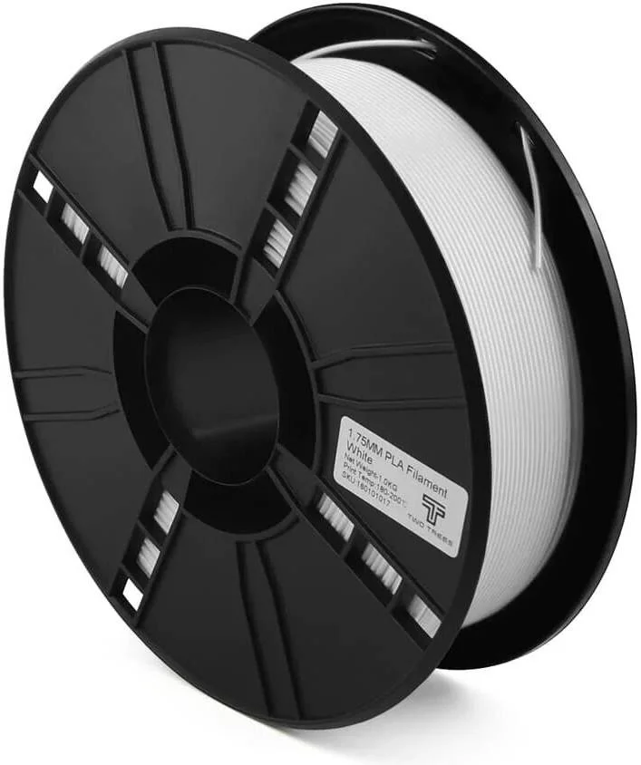 فیلامنت ABS دو درخت، ۱ کیلوگرم، ۱.۷۵ میلی‌متر، با قابلیت ذوب خوب و چاپ روان، استحکام، سختی و سفتی بالا، مقاومت در برابر خراش، مناسب برای اشیاء با گوشه بزرگ، سفید | 160201002
