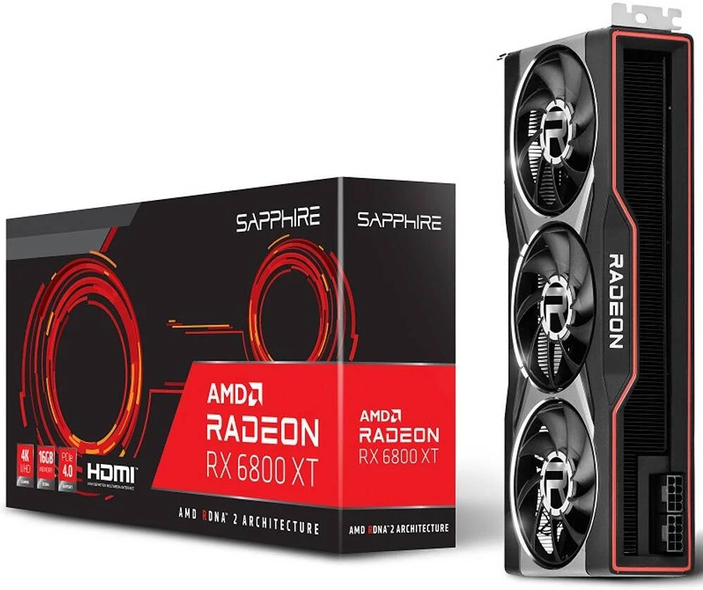 کارت گرافیک گیمینگ Sapphire Pulse AMD Radeon RX 6800 XT - حافظه 16 گیگابایت GDDR6، رابط 256 بیتی، فرکانس بوست 2310 مگاهرتز، سرعت موثر 16 گیگابیت بر ثانیه، PCI Express 4.0، یک خروجی HDMI، سه خروجی DisplayPort، | S88-1E439-400SA