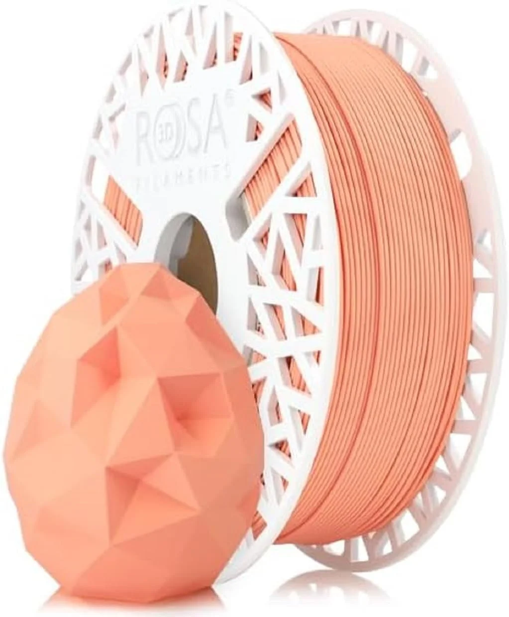 فیلامنت PLA پاستلی سه بعدی صورتی 1.75 میلی متر برای پرینترهای سه بعدی | مواد چاپ زیست تخریب پذیر سبک وزن مات PLA | مواد پرینت سه بعدی | قرقره هلویی 1 کیلوگرمی