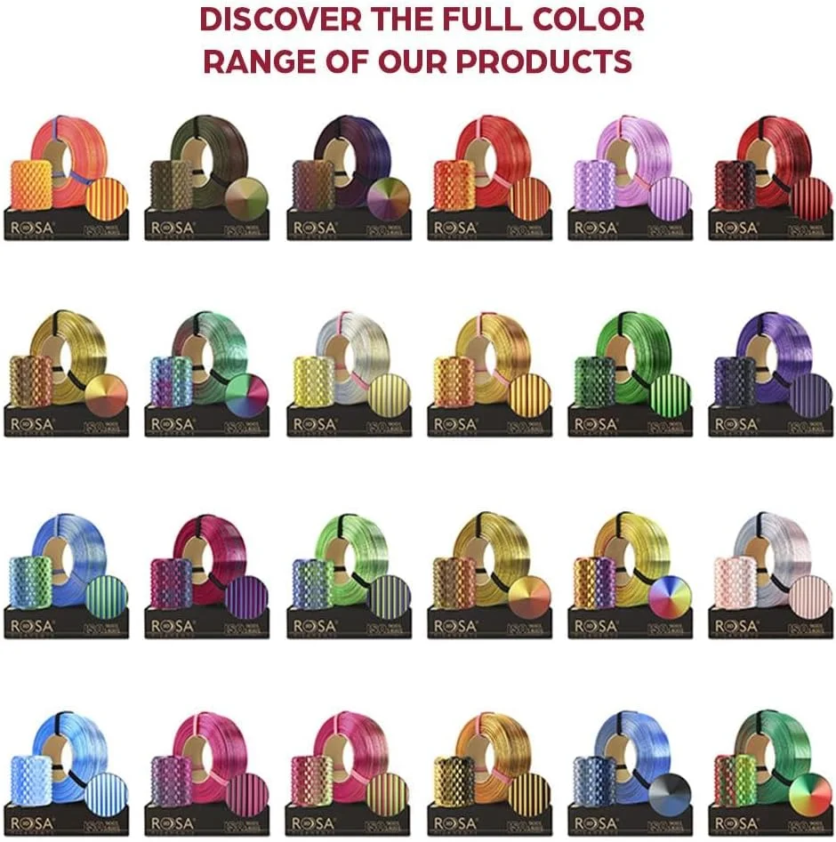 فیلامنت ابریشمی جادویی PLA سه بعدی صورتی 1.75 میلی‌متری برای پرینترهای سه بعدی، مواد چاپی، براق و زیست تخریب پذیر، فیلامنت پرینتر سه بعدی، مواد چاپ سه بعدی، مدل ببر عرفانی، پرینت 1 کیلوگرمی