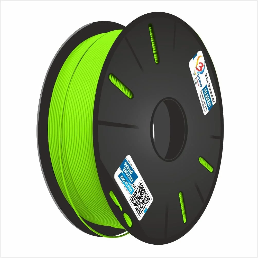 فیلامنت پرینت سه بعدی ABS تری آیدیا (سبز فلورسنت) | دمای چاپ - 220-230 درجه سانتیگراد | سرعت پر کردن - 30~90 میلی متر بر ثانیه | متریال پرینت سه بعدی