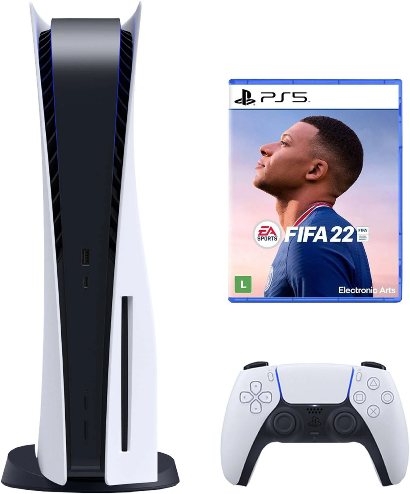 کنسول پلی استیشن 5 نسخه استاندارد به همراه FIFA 22