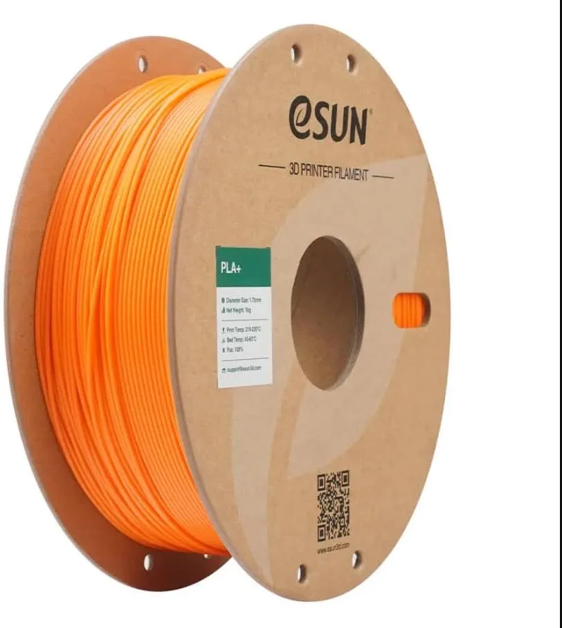 فیلامنت پرینتر سه بعدی eSUN PLA+ نارنجی مرجانی 1.75mm، 1 کیلوگرم/ رول، مقاوم در برابر ترک خوردگی - PLA با پرداخت صاف | فیلامنت برای پرینترهای سه بعدی FDM، تحمل رول PLA PLUS در محدوده +/- 0.05mm (نارنجی مرجانی)