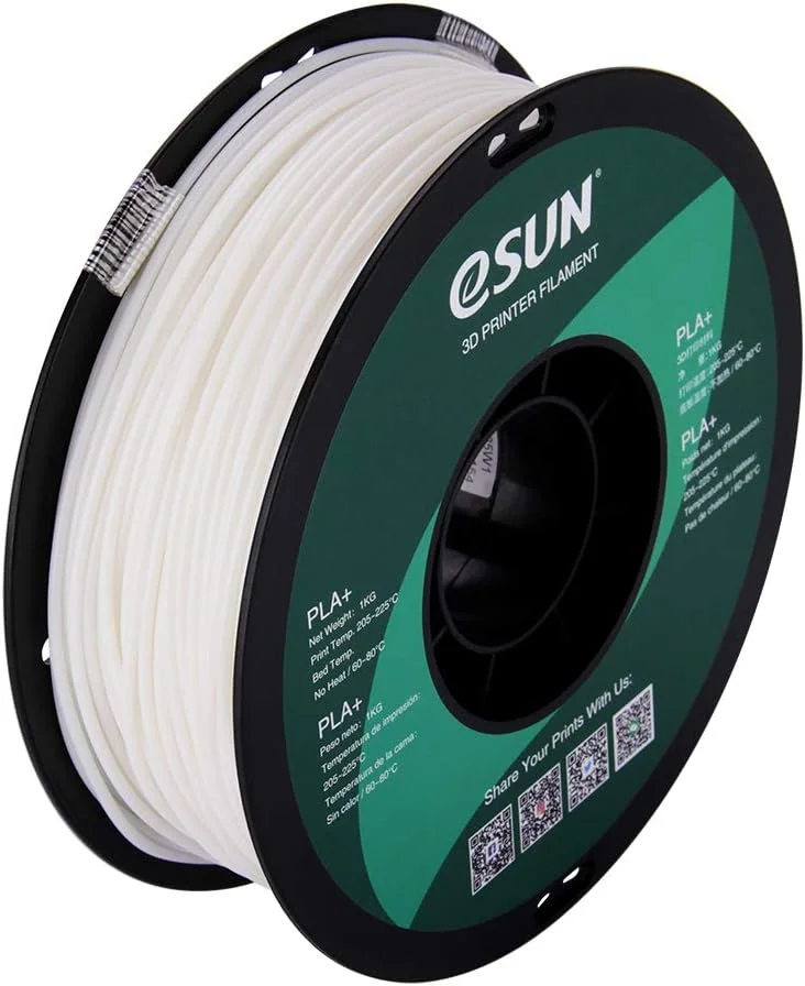 فیلامنت پرینتر سه بعدی ای‌سان PLA+ سفید 2.85 میلی‌متری - 1 کیلوگرم (وزن خالص)