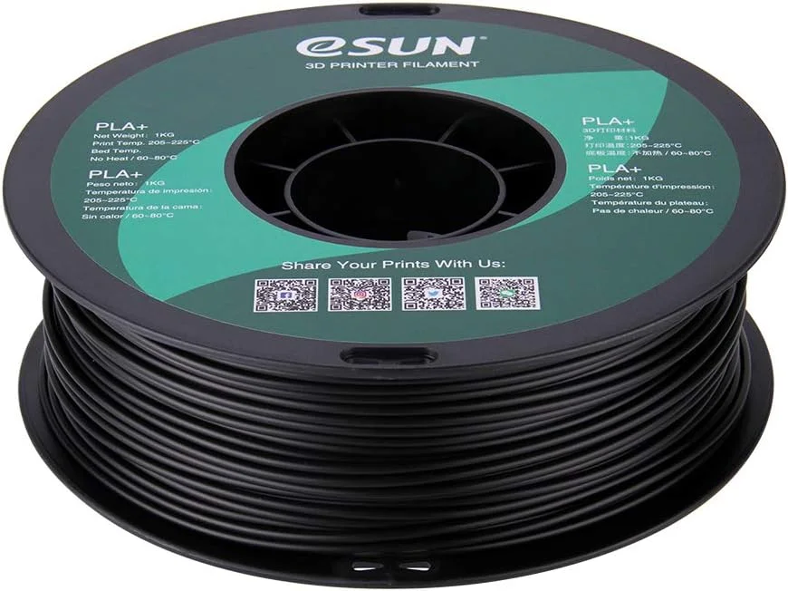 فیلامنت مشکی PLA+ ای‌سان (2.85 میلی‌متر)