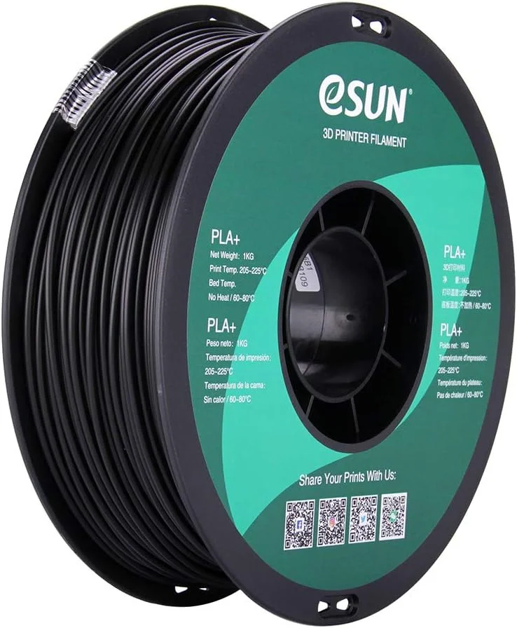 فیلامنت مشکی PLA+ ای‌سان (2.85 میلی‌متر)